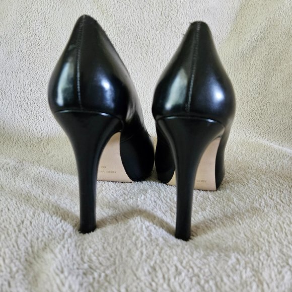 Nine West Black Leather Platform Heel - Picture 5 of 7